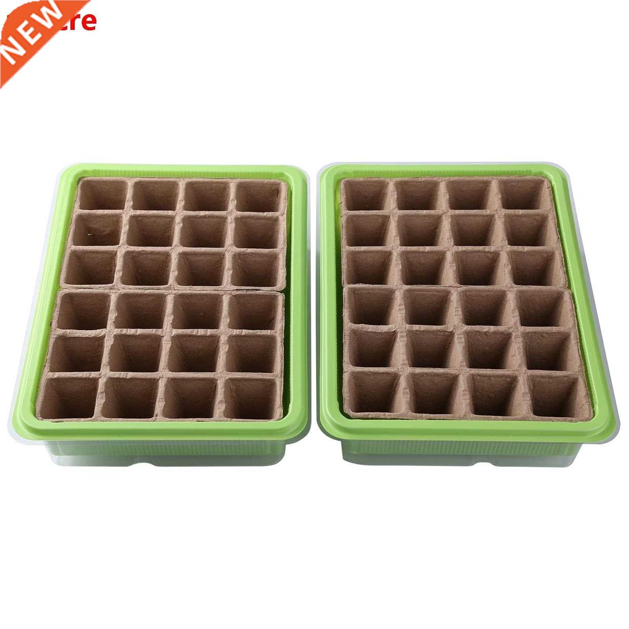 Seedling Tray Seed Starter Tray with Dome and Base 12 Cells