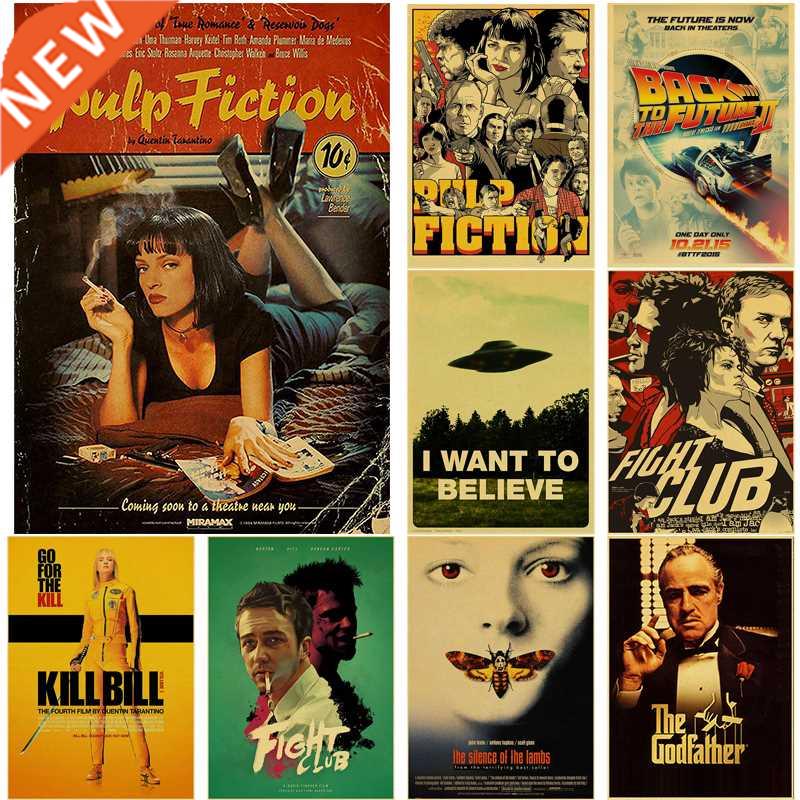 Classic Movie Posters Pulp Fiction Back To The Future Kill B