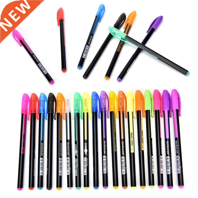 Whesale 48pcs Gel Pen Set Refills Metallic Pastel Neon Gli