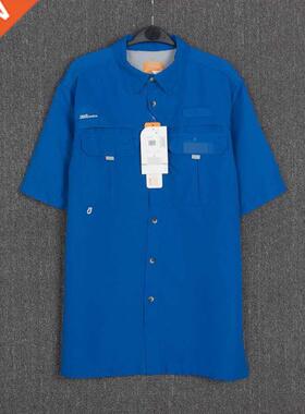 2019 Summer Men Fishing Shirts Short sleeve Fishing Shirt M