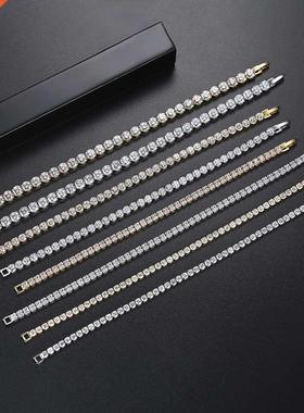 Silver Color 4mm 18cm CZ tennis bracelet bangle for women we