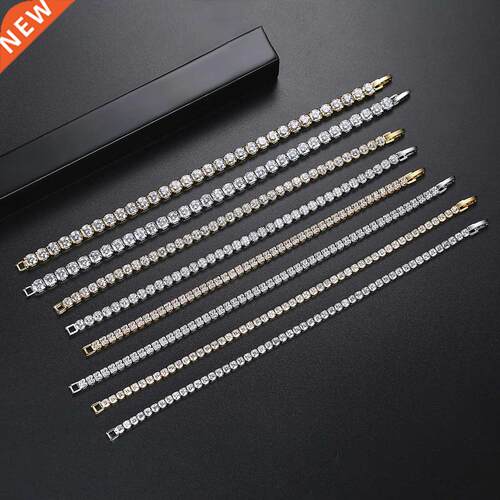 Silver Color 4mm 18cm CZ tennis bracelet bangle for women we