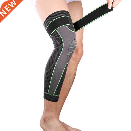 Ship From USA Elasticity Long Knee Protector Brace Leg Sleev