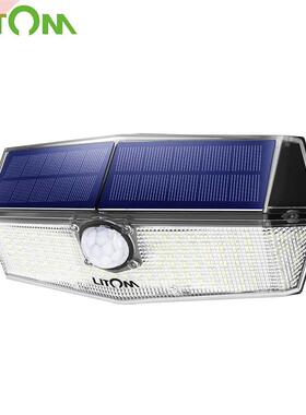 1/2 PCS Litom 200 LED Solar Light IPX7 Waterproof Solar Lam