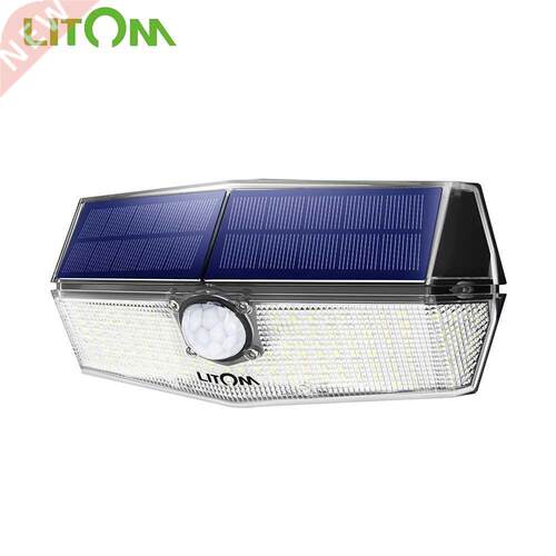 1/2 PCS Litom 200 LED Solar Light IPX7 Waterproof Solar Lam