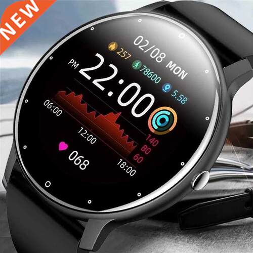 LIGE 2022 New Smart Bracelet Men's Full Touch Screen Sports