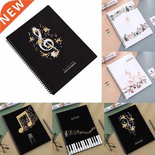 60 Pages A4 Music Score Coil Folder Document Practice Piano