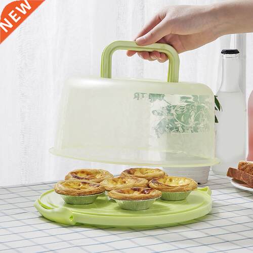 Portable Cake Storage Box Round Birthday Wedding Kitchen