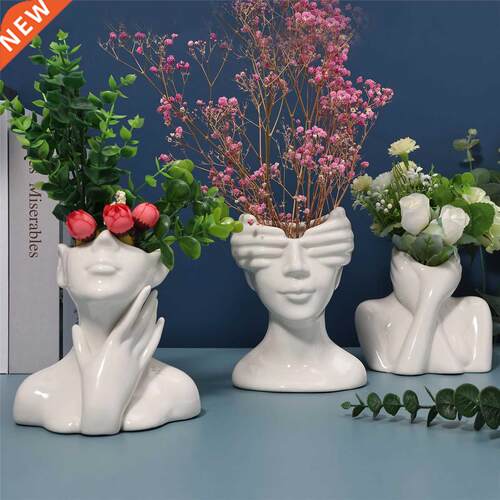 Body Art Ceramc Vases Funny Novelty Flower Arrangement