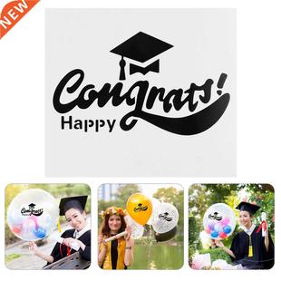 24Pcs Party Clear Balloon Decals Creative Graduation