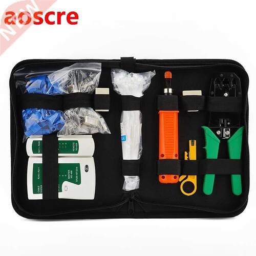 Network Repair Tool Kit RJ45 RJ11 RJ12 CAT5 CAT5E Cable Test