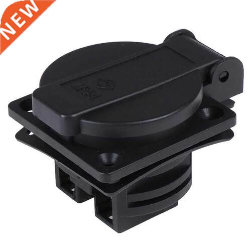 1PCS Black Waterproof AC 250V German Standard Power Outlet S