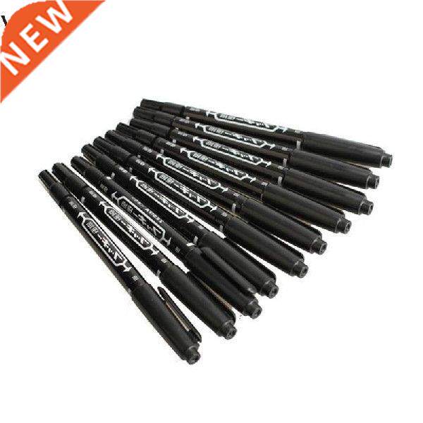 10PCS Fine Dual Heads Marking Pen Marker Waterproofink Thin