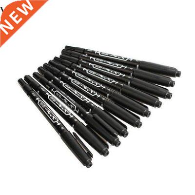 10PCS Fine Dual Heads Marking Pen Marker Waterproofink Thin