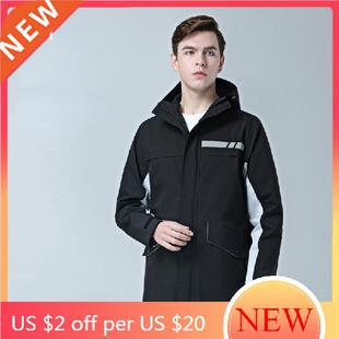 Men Outdoor Raincoat Jacket Running Overall Adult Reusable