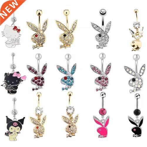 1PC Rabbit Creativity Belly Button Ring Navel Piercing Ring