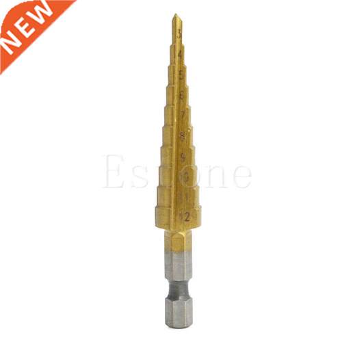 HSS Titanium-Coated Step Drill Set 1/4