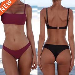 Bikini Swimsuit Beachwear Push Up Padded Bra Top G- String P