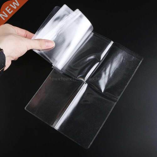 12x9cm PVC Transparent Auto Documents Cover Russian Driver&a