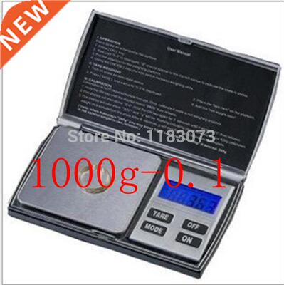 1KG 0.1Mini Notebook Shape Kitchen Scale Portable LCD Digita