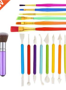 New 17Pcs Cake Decorating Brushes Fondant Modeling Tools
