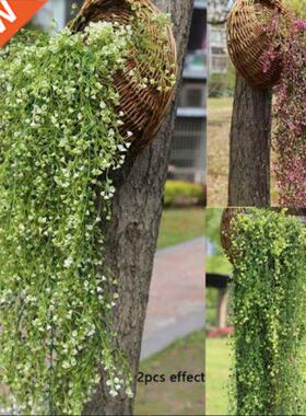 ashion Plastic Flower Artificial Hanging Plant Pot Basket