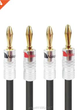 3M Hifi Speaker Cable Wire with Banana Plug for Home Theate