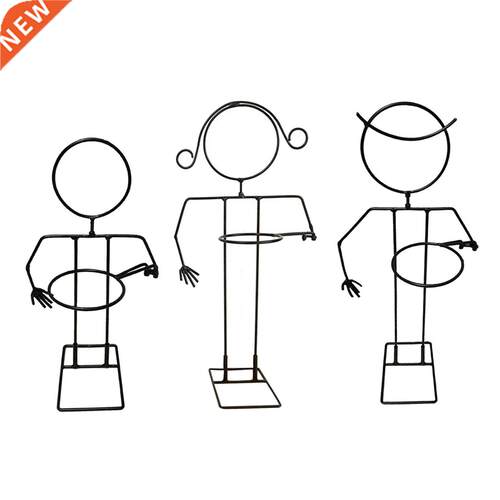 Human Shape Iron Art Tall Plant Rack Flower Pot Holder