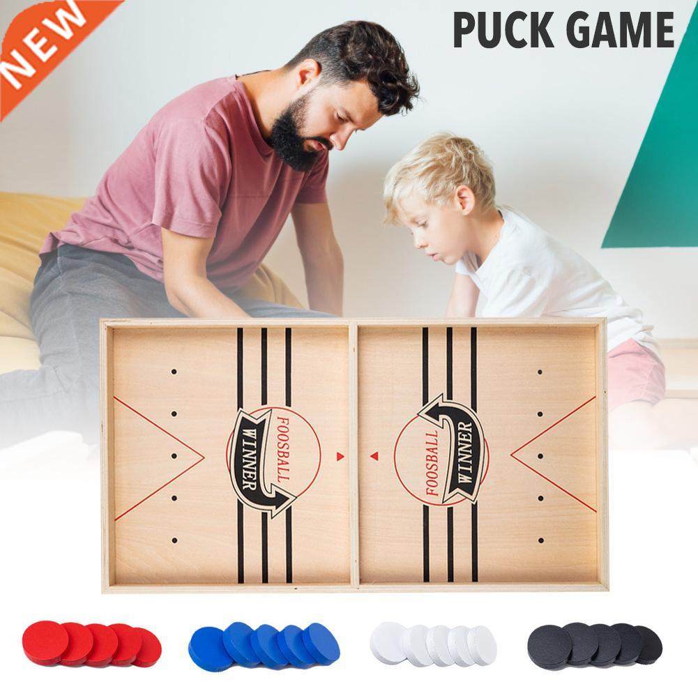 puck game fast sling wooden durable lightweight air hockey