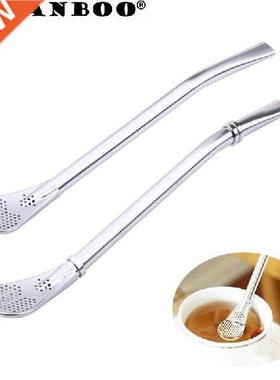 ORGANBOO 1PC Reusable Stainless Steel Drinking Straws Tea