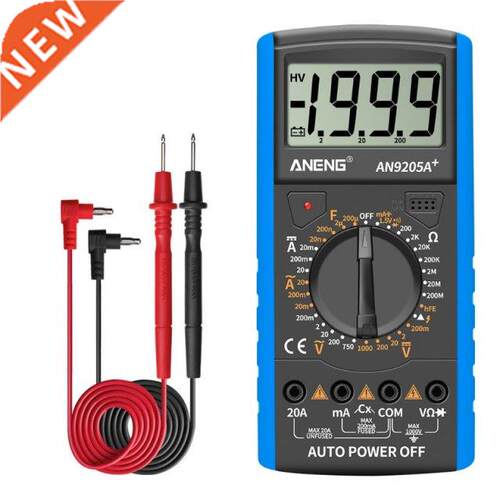 AN9205A+ LCD Digital Multimeter Voltmeter Ammeter Resistance