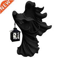 Hell's Messenger With Lantern Faceless Ghost Sculpture