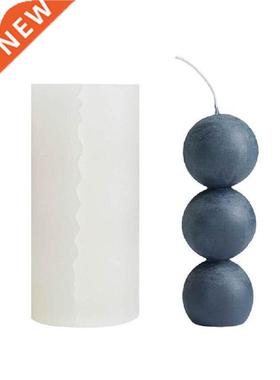 Candle Making Mold For Handmade Soap 3 Consecutive Balls