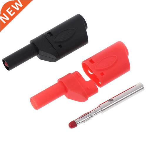 NEW Safety 4mm Male Retractable Sheath Stackable Banana Plug