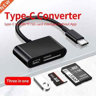 ANKNDO USB Type C Card Reader 3 in 1 Multi OTG Adapter SD TF
