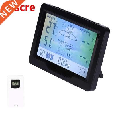 Wreless Thermometer Hygrometer Alarm Clock Large Dgtal D