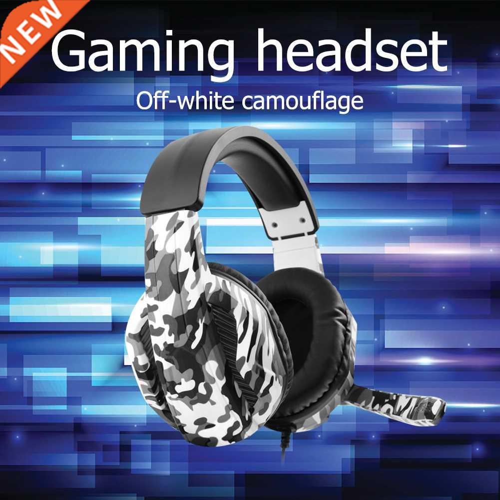 Camouflage Headphone Gaming Headset Adjustable Headband