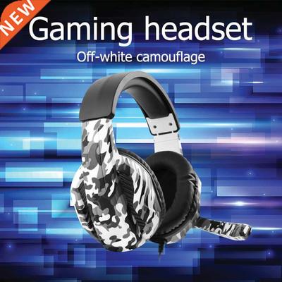 Camouflage Headphone Gaming Headset Adjustable Headband