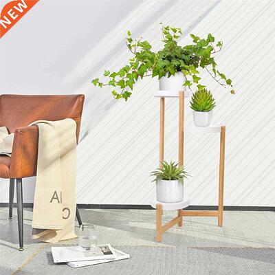 Bamboo Plant Stands ndoor, 3 Ter Tall Corner Plant Stand H