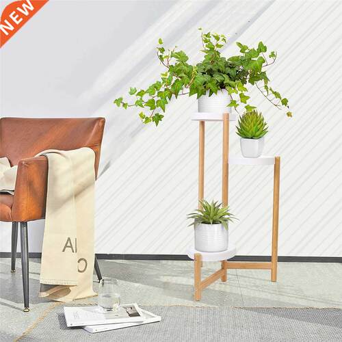Bamboo Plant Stands ndoor, 3 Ter Tall Corner Plant Stand H