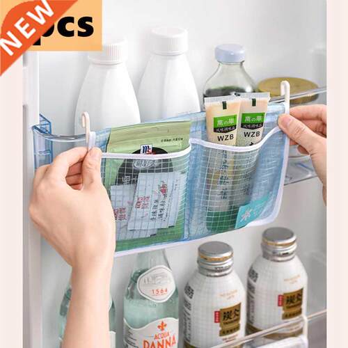 Kitchen Storage Bag Refrigerator Storage Mesh Bag Double