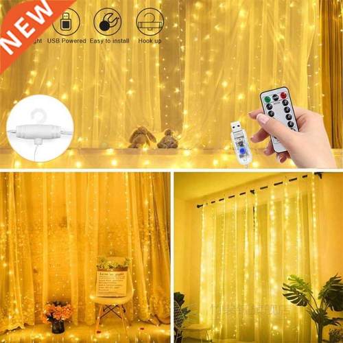 LED Fairy Lights 3 Meter Curtain String Light With Hooks Gar
