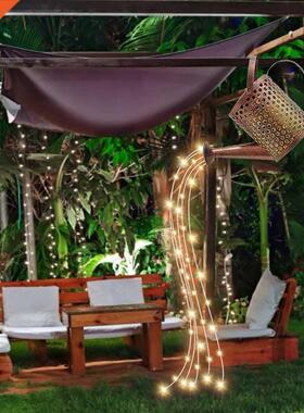Solar Watering Can Lamp LED Light Garden Artwork Hollow