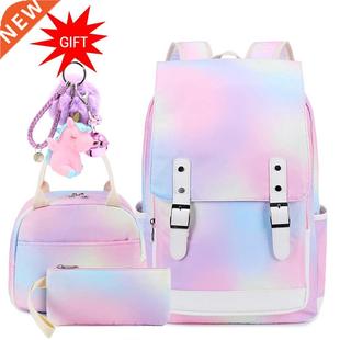 Girls Backpack for School Rainbow 15.6'' Laptop Kids Bookbag