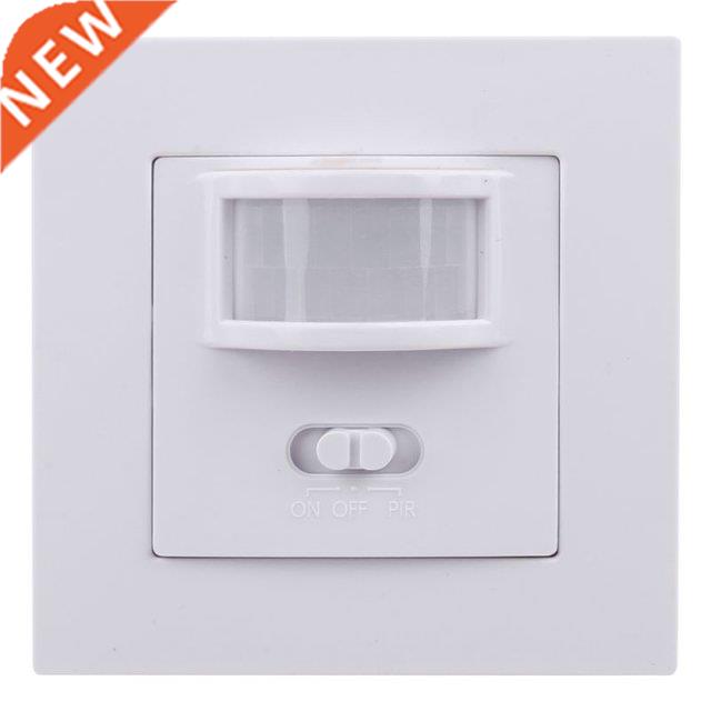 220-240V AC Wall Mounted 9m Automatic PIR Infrared LED Motio
