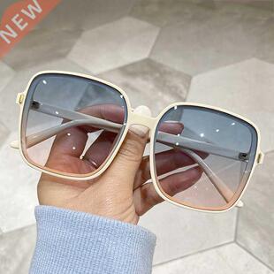 Fashion Designer Square Sunglasses Woman Retro Vintage Gradi