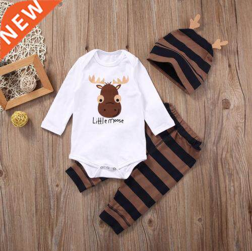 Citgeett Autumn Baby Boy Clothing Sets Xmas Newborn Baby Bo