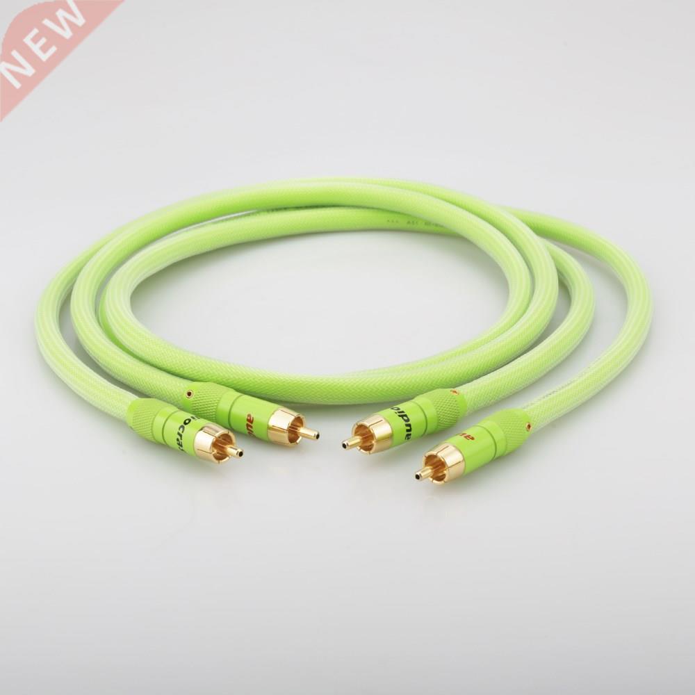 High Quality 6N 99.9999% OFC Male Male RCA Interconnect Cab