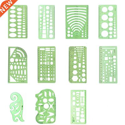 Drawing Template Ruler Protractor Multifunctional Plastic Ru