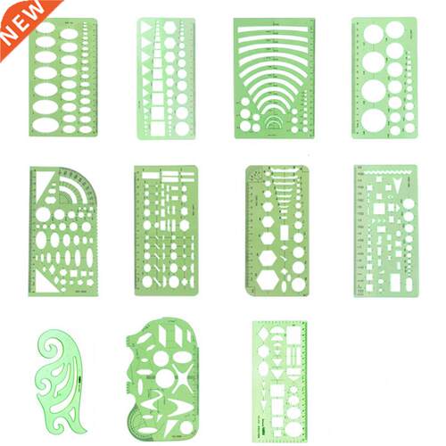 Drawing Template Ruler Protractor Multifunctional Plastic Ru